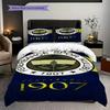 Fenerbahe Heritage Pride Three-piece set (1 * duvet cover + 2 * pillowcase, without core) 2D Flat Soft and comfortable Christmas birthday gift