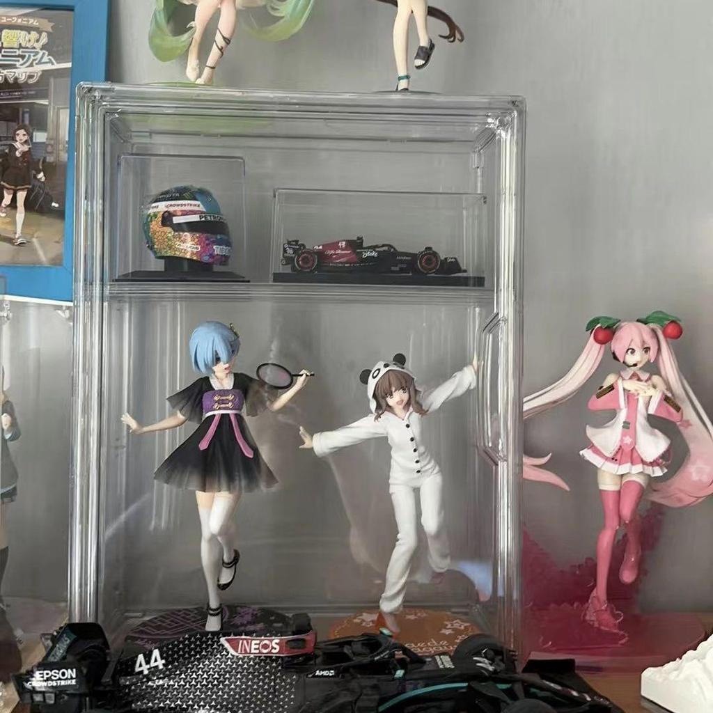 Multi-layer Cotton Display Box for Standee Dolls - Large Capacity Dustproof Cabinet