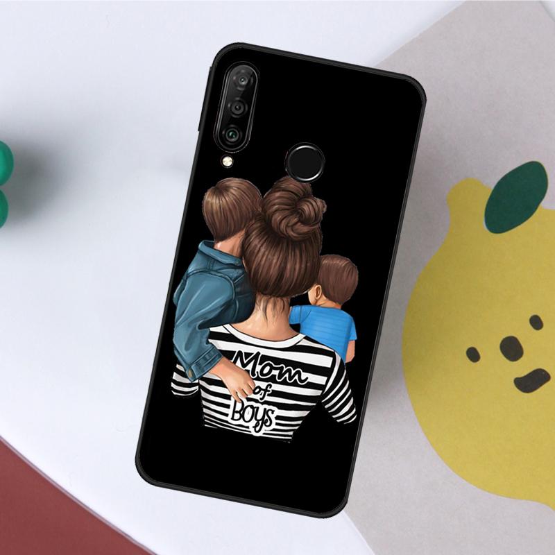 Чехол Super Dad Mom Baby Girl Twin для Huawei Nova Y61 Y60 Y70 Y90 5T 9 10 SE 3i 8i 11i P Smart 2019 P20 P40 Lite P30 Pro