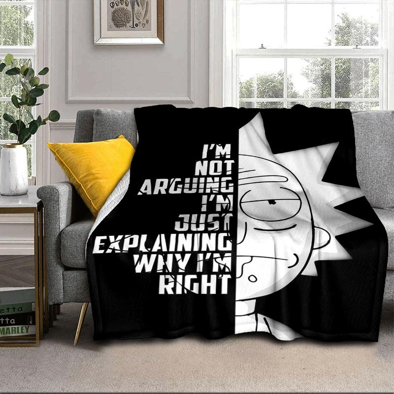 Monster Scientist Blanket Flannel Blanket for bed, sofa, Camping, Hiking, Picnic Essentials, gift for family Fan gifts