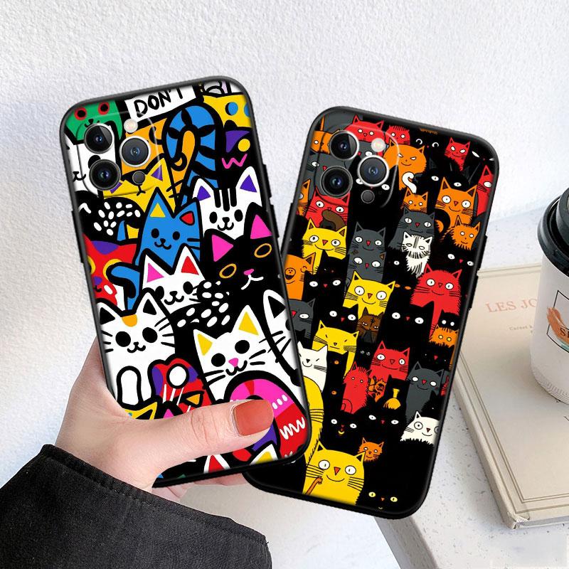 LO23 Чехол-бампер Мягкий Кот Котёнок Мяу для Samsung Galaxy S20 S21 S22 Ultra FE + Plus A21S A22 A24 A25 A26 A30 A30S A31