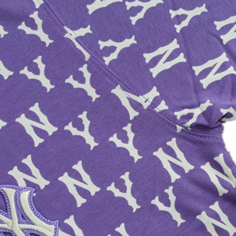 MLB T Shirts Unisex Purple Crew Neck Moderate Straight Fit 3ATSM0114-50LDD