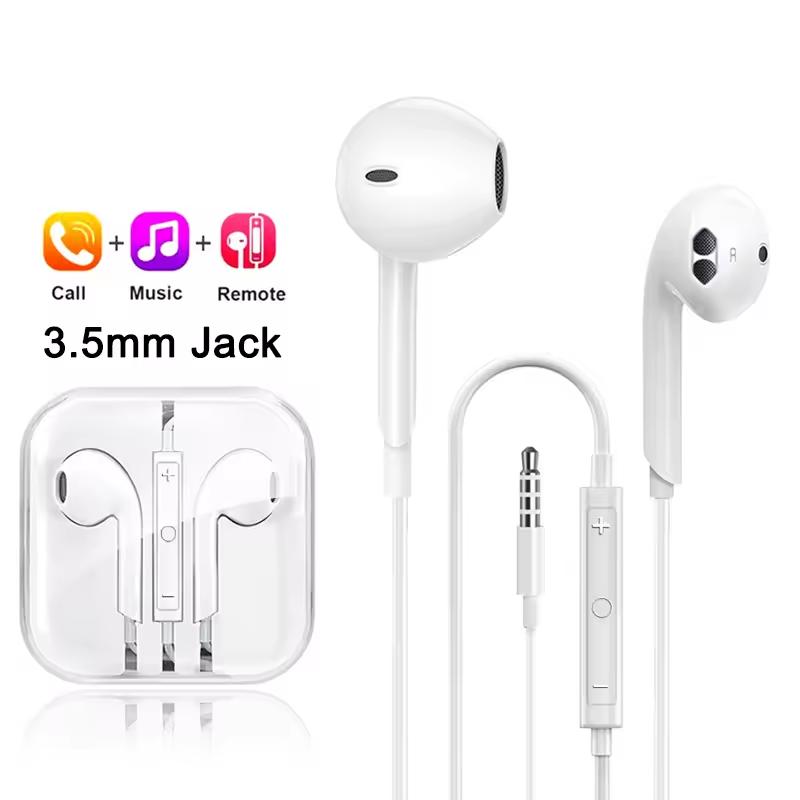 Для Apple Type C Проводные Наушники Для iPhone 11 13 14 15 16 17 Pro Max iPad Ноутбуков Планшета 3.5мм Наушники для Телефона Стерео Наушники
