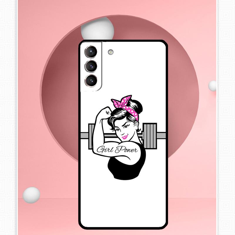 Чехол для тренажерного зала для фитнес-девушки для Samsung Galaxy S24 S23 Ultra S22 S20 FE S21 FE Note 10 20 S8 S9 S10 Plus