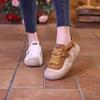 Весенне-осенние новые универсальные туфли на толстой подошве в стиле ретро, мягкие и удобные, увеличивающие рост, женские повседневные туфли