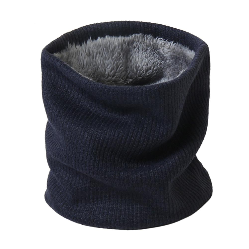 Breathable Neck Warmer Solid Thick Neck Scarves New Plush Snood Winter