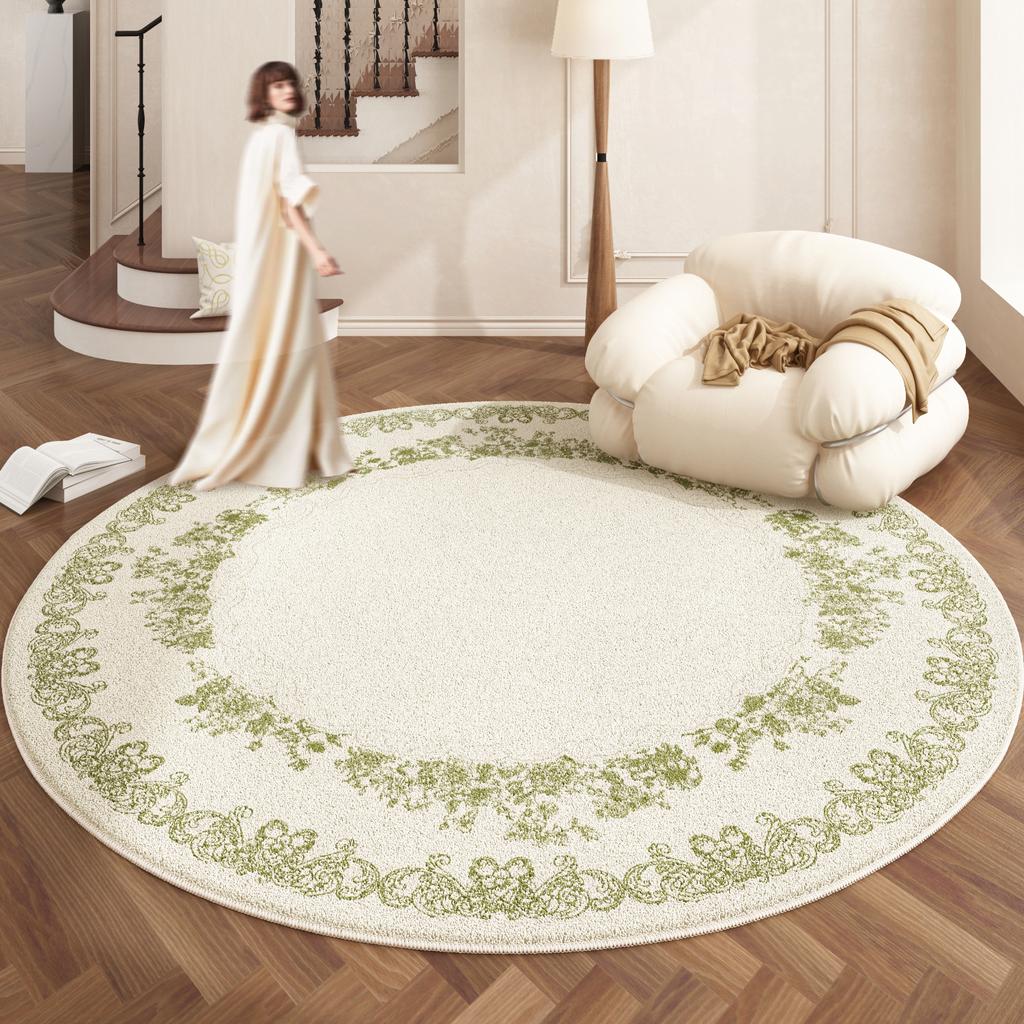 Ковры в европейском стиле для спальни, дома, пушистый мягкий коврик для пола, утолщенный плюшевый, украшение для гостиной, круглый ковер, моющийся, ковер для отдыха