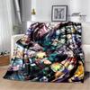 My Hero Academia Cartoon Printed Blanket Warm Flannel Blankets Soft and Comfortable Blanket Home Travel Blanket Birthday Gift