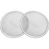 Tosnail 2 Pack 12 Inches Seamless Aluminum Pizza Screen Pizza Pan with Holes Pizza Mesh