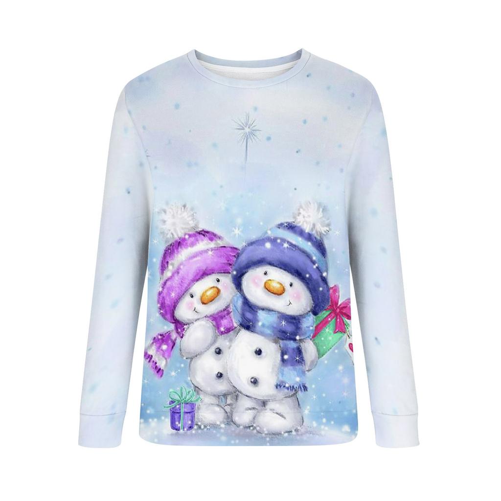 Women's Christmas Trend Fashion Casual Loose Long Sleeve Top Sweater Women's Sweater