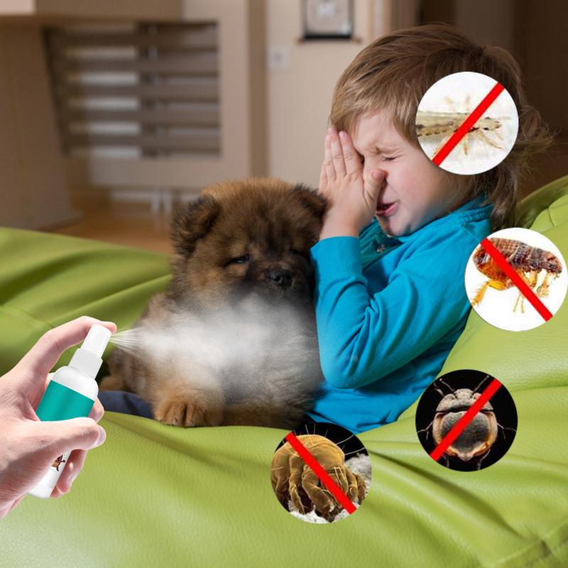 100 мл спрей от блох и вшей для домашних животных, быстрый и удобный, средство от блох и клещей для собак, кошек, товары для здоровья питомцев