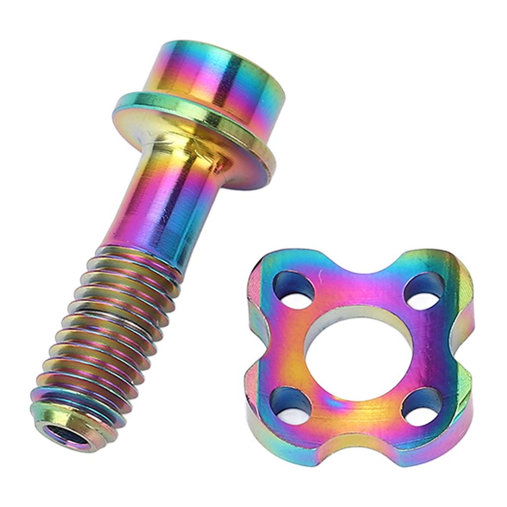 Cycle Front Derailleur Screw Washer Set Ti Alloy Derailleur Fixing Screw with Curve Washer