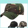 Trendy Men's Adjustable Camouflage Baseball Hat With Unique Infinity Symbol Design