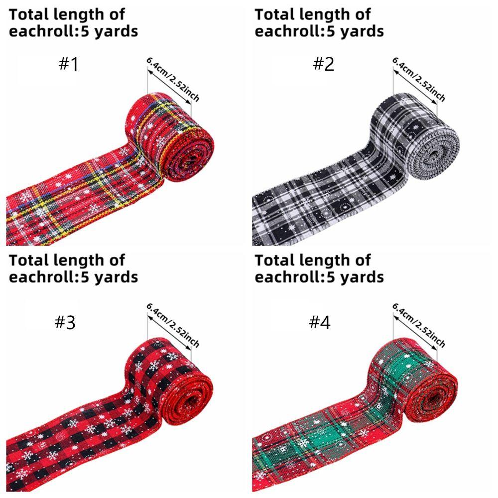 Large Colorful Ribbons Gift Wrapping Handmade Merry Christmas Decoration Xmas Tree Wrapping