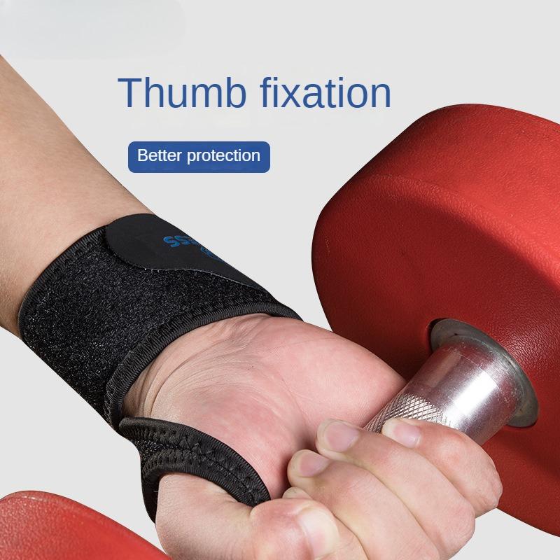 Sports Wristband for Men, Wrist Sprain, Tendon Sheath, Fitness Sheath, Wrist Bandage Wrapped Around Thumb, Basketball Glove, Finger Protector