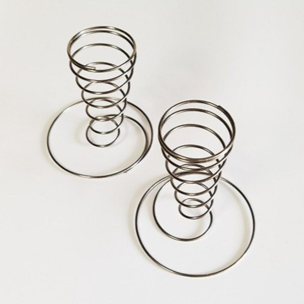 Conical Spring Ice Cream Cone Holder Metal Basket French Fry Display Wedding Decoration