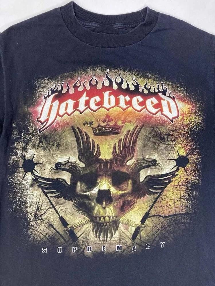 Горячая Популярная Футболка Hatebreed Band Supremacy Черная S-5XL PN430 Унисекс