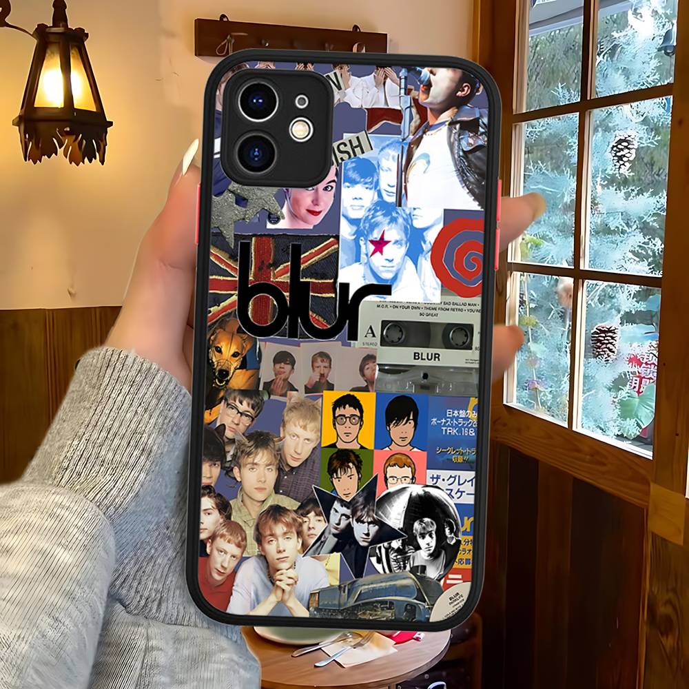 Rock Band B-Blur Matte Protective Case For IPhone 16 15 14 13 12 11 Pro Max X XS MAX Protection Case