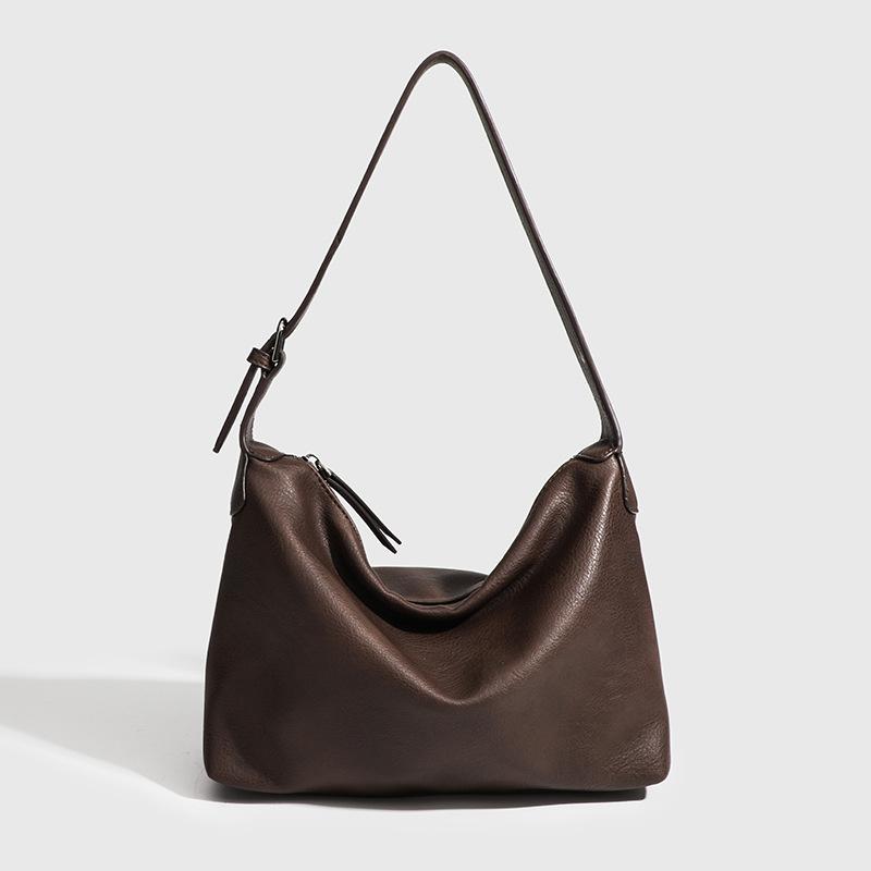 Высококачественная текстурная сумка для поездок на работу под мышкой, женская сумка, сумка-пельмень через плечо, повседневная винтажная сумка