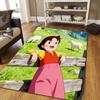 Heidi Flannel Pattern Square Carpet,Area Rug,Carpet Rug for Living Room Bedroom Sofa Playroom Decor,Non-slip Floor Mat