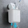 Настенный держатель для зубной пасты, чашка для рта, водонепроницаемый держатель, полка для хранения в ванной, без дрели, портативная стойка, организация
