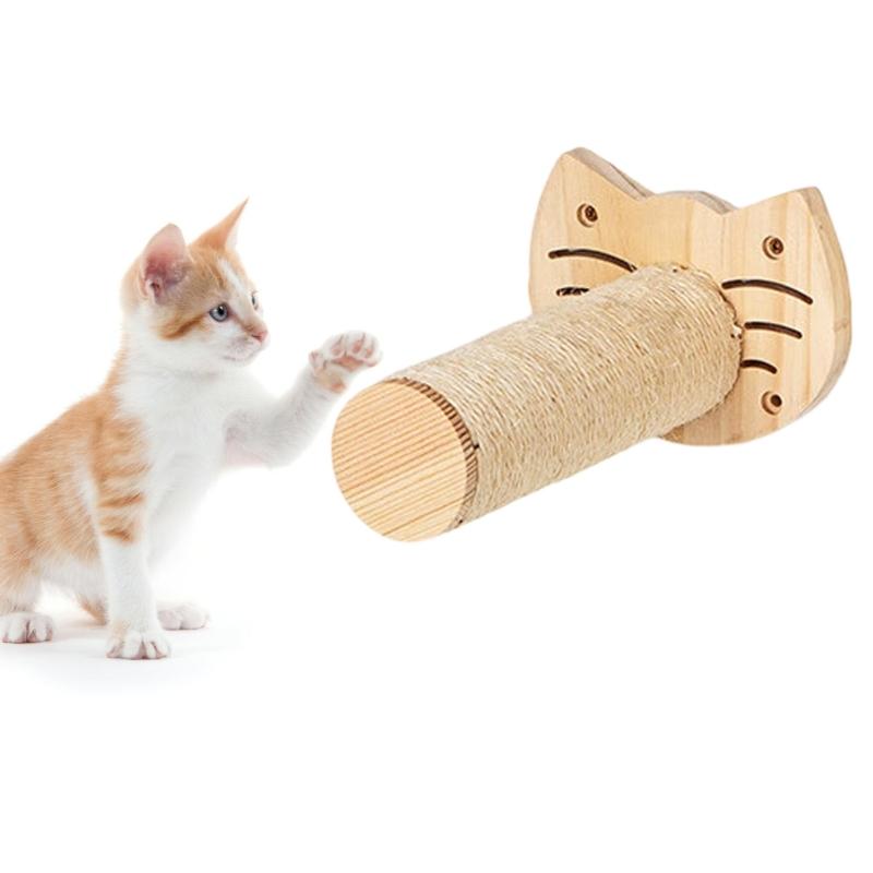 Угловая система полок для кошек Вертикальные полки-лестницы Пространство с усиленной деревянной панелью Надежная настенная установка