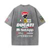 2026 Лето Ducati F1 Гоночный костюм Red Bull Вестаппен Командная форма Футболка с коротким рукавом Винтажная стирка Футболка с круглым вырезом