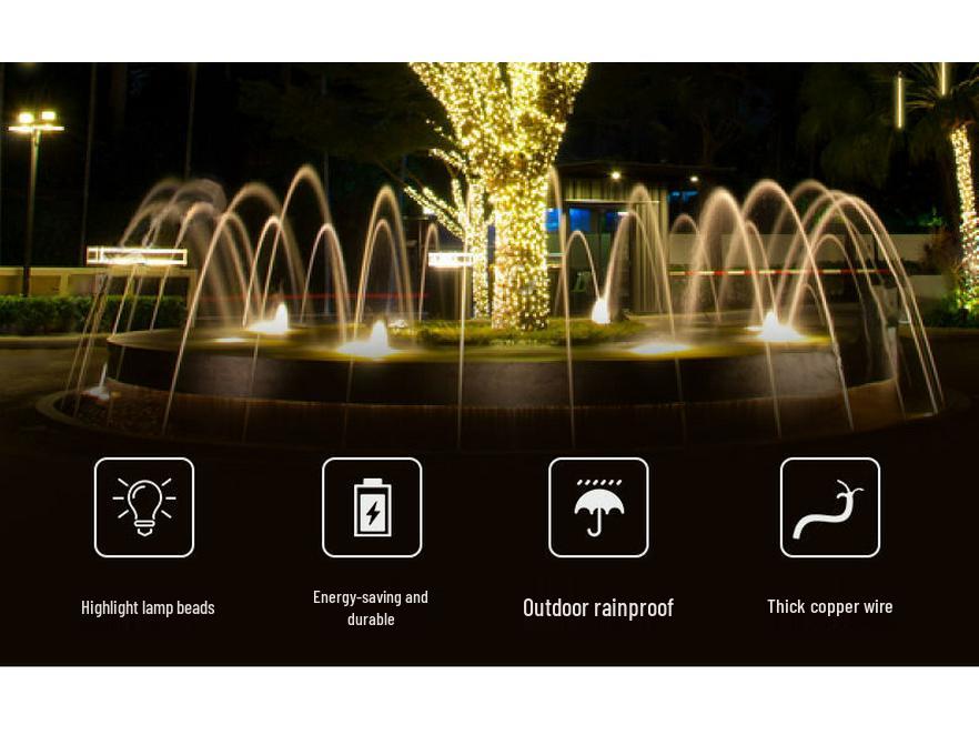 Светодиодная гирлянда «Звездное небо» - Мерцающий метеоритный дождь для уличного декора