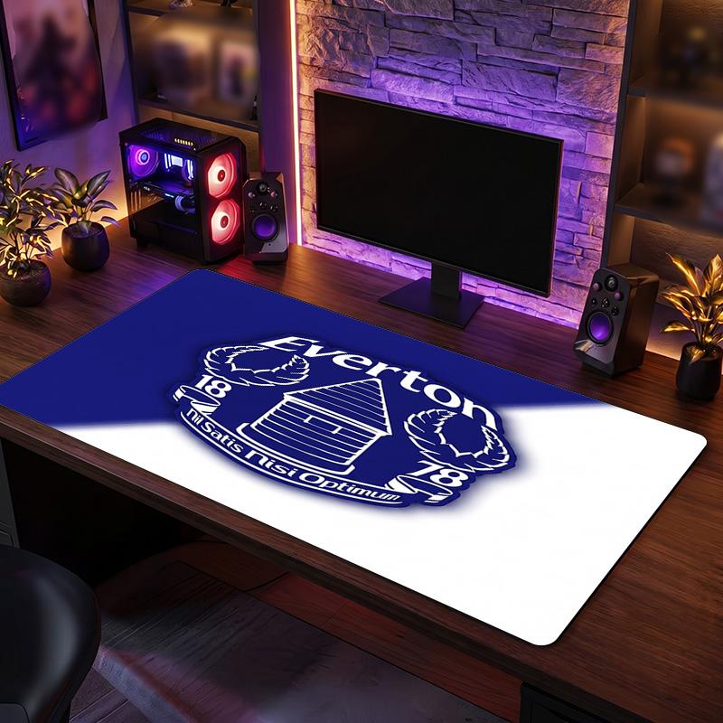 Игровой коврик для мыши Everton Football Print, большой, противоскользящий, расширенный, для офиса, дома