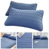 Yousheng Padded Pillow Cover Quilted Waterproof Pillow Protector Heart Pattern Envelope Pillowcase Protection from Dust And Sweat for Home Bedroom