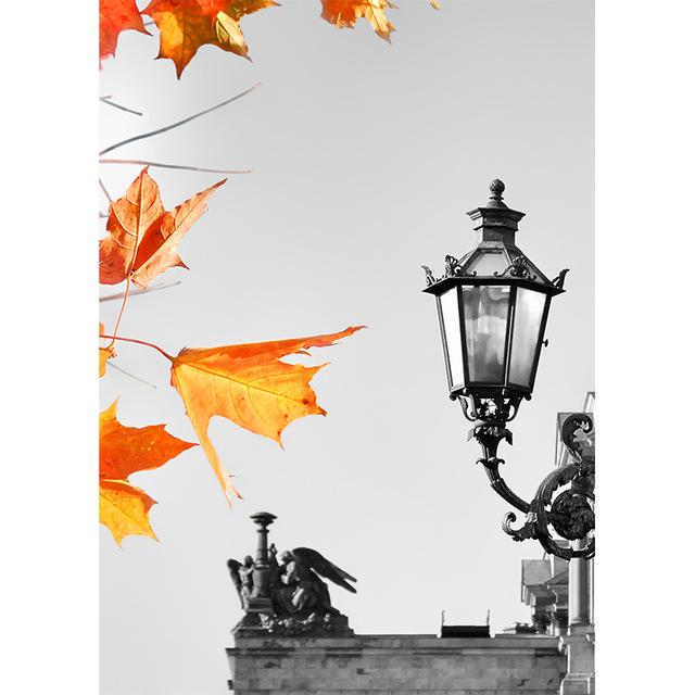 Modern Fashion Prints Black Yellow Landscape Posters On The Wall City View Pictures for Home Design Nordic Wall Decor No Frame