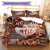 Bilbao logo  Pattern Bedding Quilt Set Quilt Cover Pillowcase Home Decoration Birthday Gift (1 * duvet cover + 2 * pillowcase, without core)