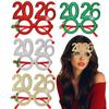 Christmas Glasses Creative Digital Funny Glasses Christmas Party Decoration New Year Photo Glasses Frame