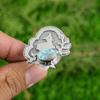 Larimar Gemstone 925 Sterling Silver Anniversary Sister Birthday Ring Jewelry