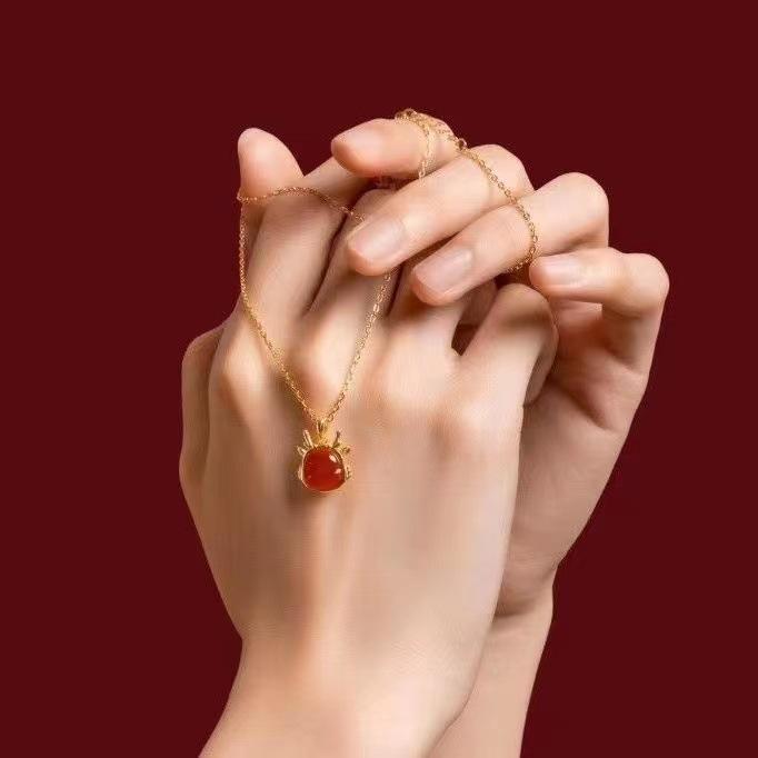 Новое ожерелье Fuyun Dragon для женщин, нишевый дизайн, национальная модная легкая роскошная подвеска на день рождения подруги