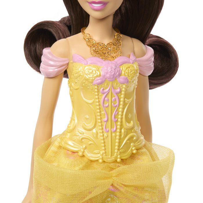Poupée - DISNEY PRINCESSES - JFJ82 - Belle et ses Tenues - 2 occasions de jeu - Garde-robe modulable - 7 accessoires - Dès 3 ans