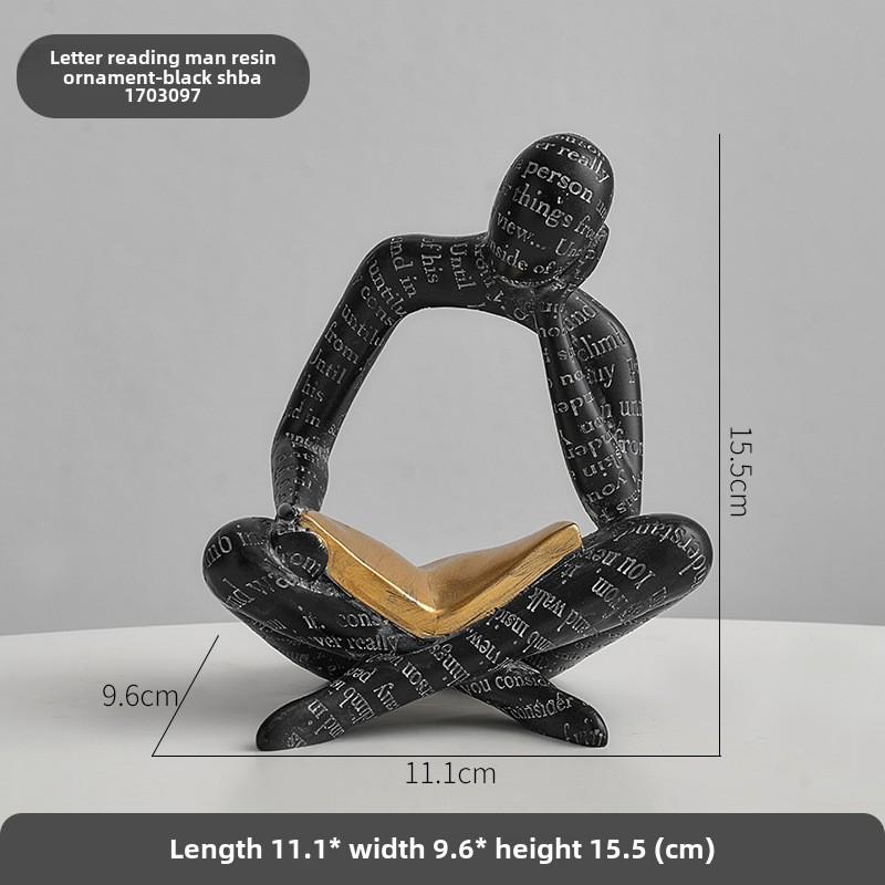 Оригинальный дизайн, художественная парная фигурка, статуэтки из смолы, ручная работа, тумба под телевизор, винный шкаф, гостиная, домашний креативный мягкий декор