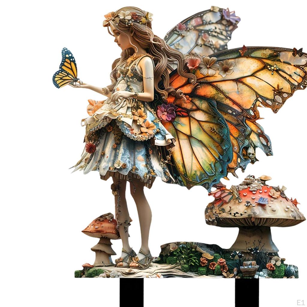 Декоративный садовый колышек, двор, художественный декор, 2D-горшок для растений, акриловый орнамент для внутреннего и наружного газона