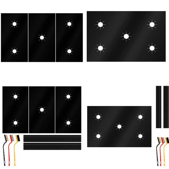 Газовая плита Неприлипающий вкладыш Защита от пятен Защита от деформации 5 отверстий Предотвращение разбрызгивания Эффективная очистка ПТФЭ Стекловолокно