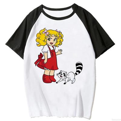 Футболка Candy Candy, женские футболки унисексга для девочек, забавная одежда в стиле аниме-комикса