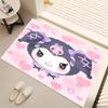 1pc Sanrio Kuromi2 Print Area Rug - Soft, Washable Non-Slip Indoor Mat, Living Room, Home Office Decorative Rug,Office Decorative