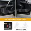 Для Toyota RAV4 2013-2019 Прозрачная TPU Накладка на Дверь Автомобиля Защитная от Пинания Внутренняя Сторона Кромки Пленка Защитная Накладка на Боковую Панель Передней и Задней Двери