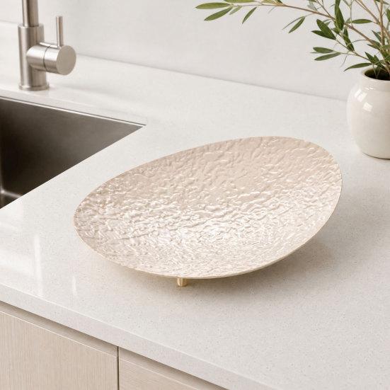 Countertop Fruit Bowl, Modern Decorative Multi-use Serving Tray, Dessert Cake Candy Snack Plate for Dining Table Kitchen Home Decor