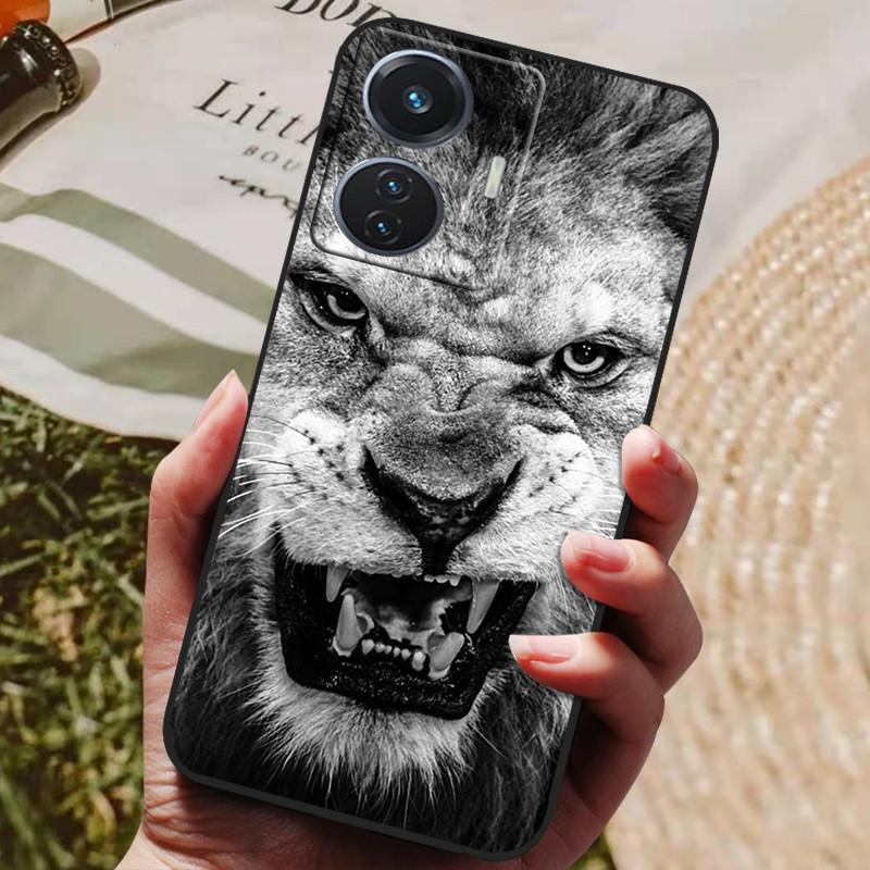 Для vivo T1 4G Чехол VivoT1 V2153 Мягкий ТПУ Силиконовый Чехол на Заднюю Панель для vivo T1 44W Чехол для Телефона Snapdragon 680 Защитный Модный Чехол