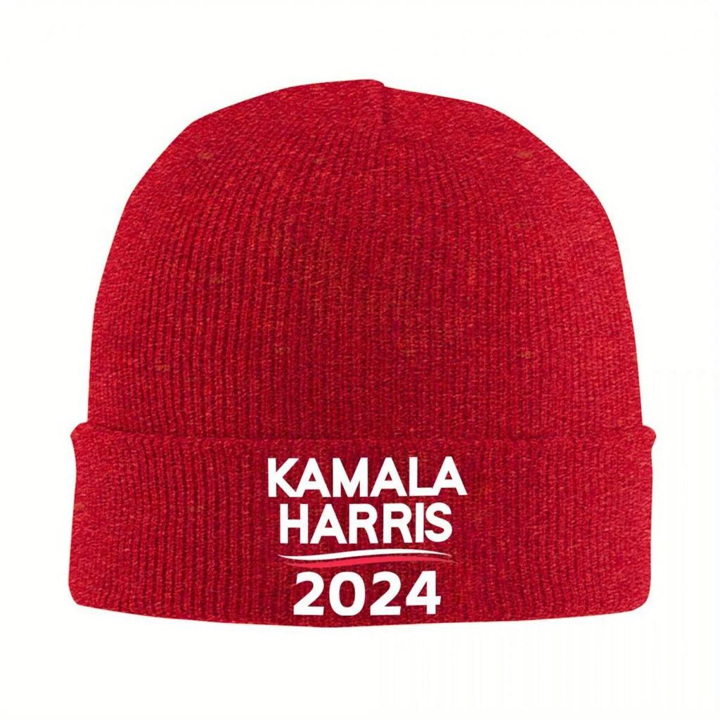 New Kamala Harris For The People Knitted Hat Womens Unisexs Skullies Beanies Winter Hats Acrylic Hip Hop Caps