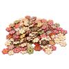 Flower Buttons Retro Rich   Vivid Colors   Wood Wide Application Craft Buttons for Clothing Bag