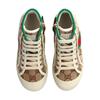 GUCCI Tennis 1977 Fashion High top Kids' Skateboarding Shoes Beige Brown Kids' (Unisex) Kids' Skateboarding Shoes 662214 HVKG0 9761
