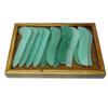 New Massage Tool Guasha Board Natural Green Jade Scraping Plate Scraper Stone Massager Thin Slimming Face
