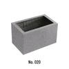 Extra Large Rectangular Magnesium Cement Flower Pot with Real Stone Finish for Family Balcony & Outdoor Use