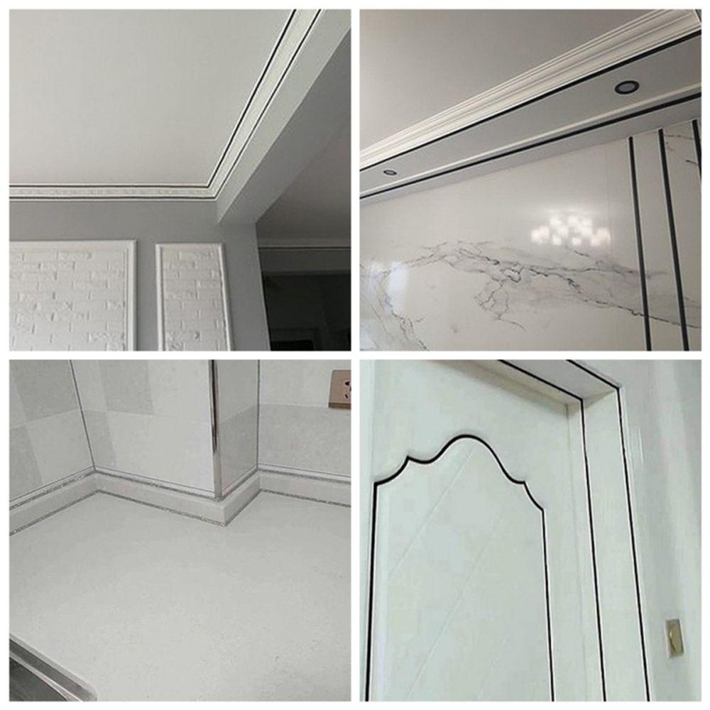 Водонепроницаемая наклейка на шов пола, уплотнительная лента для стен, новая щелевая линия, гостиная